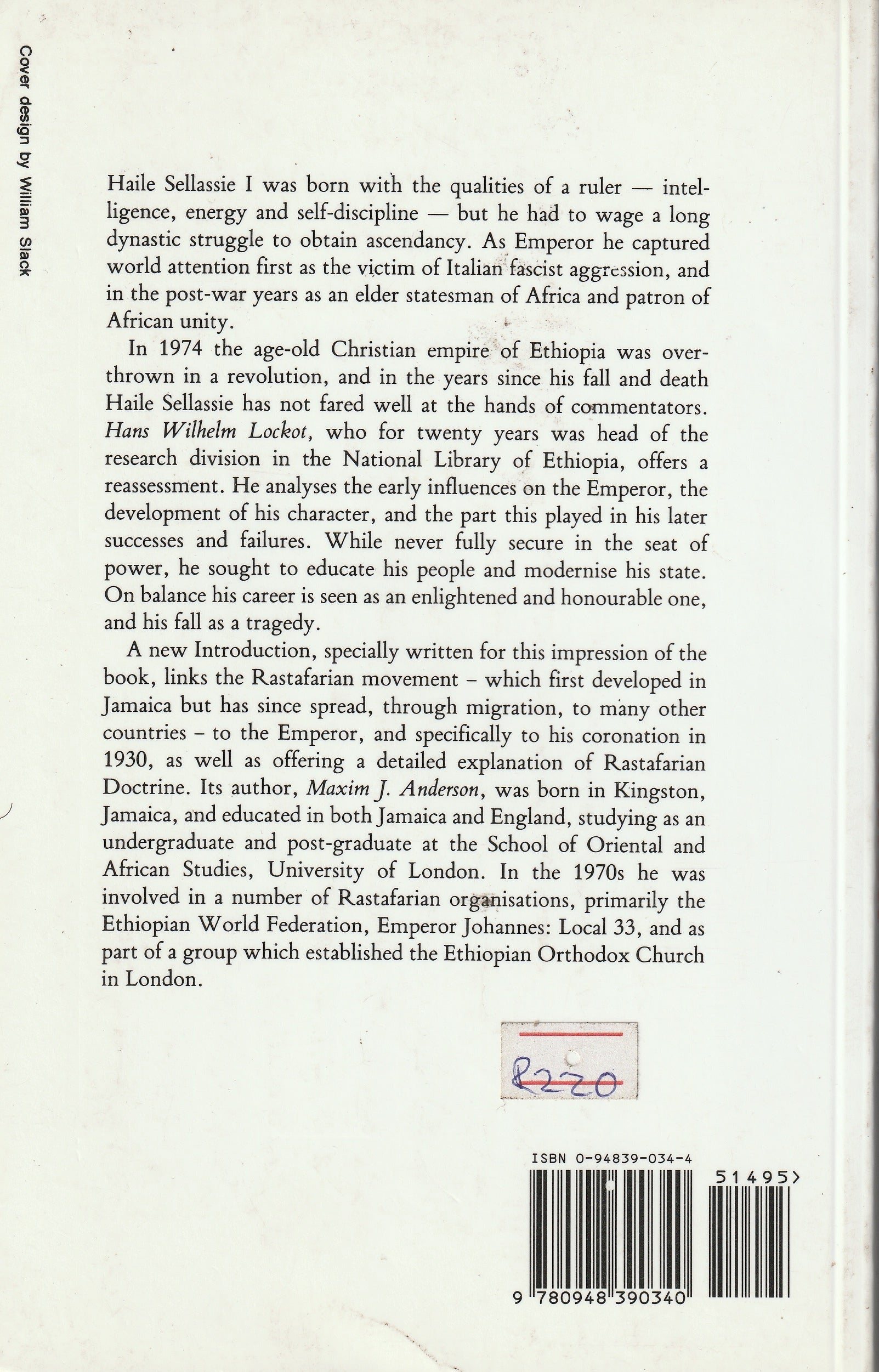 The Mission: The Life, Reign and Character of Haile Sellassie I by Hans Wilhelm Lockot