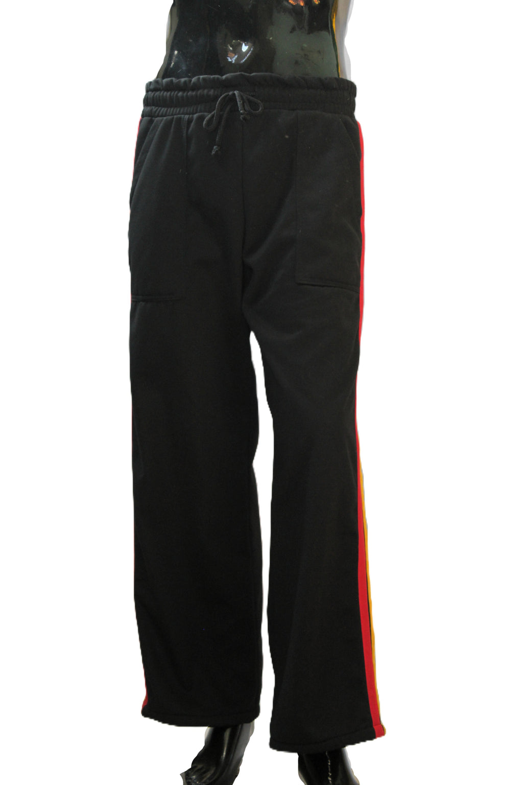 "Rasta Side Stripe" Straight Leg Sweatpants