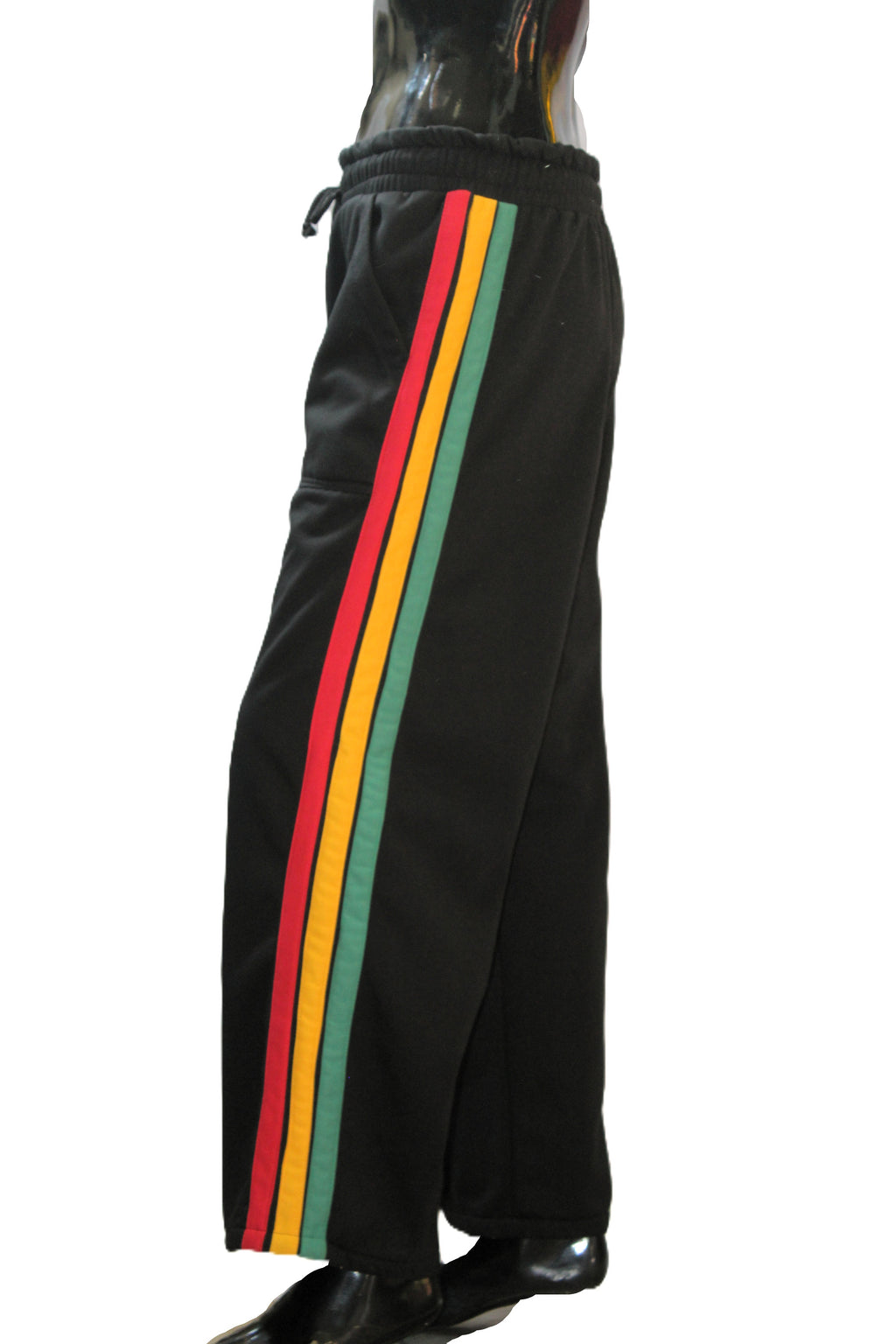 "Rasta Side Stripe" Straight Leg Sweatpants