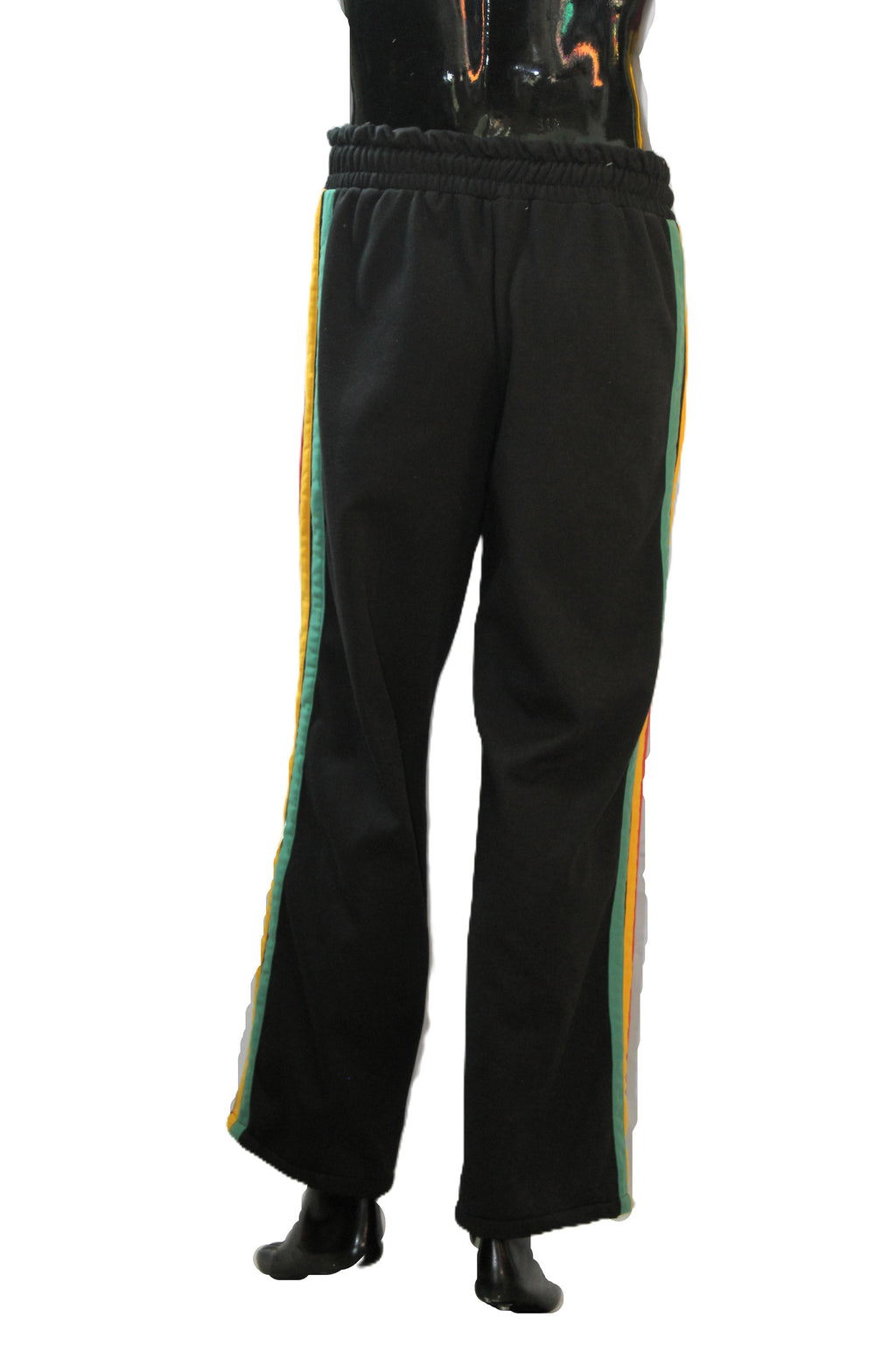"Rasta Side Stripe" Straight Leg Sweatpants