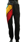 "Asymmetric Rasta Color Block" Joggers