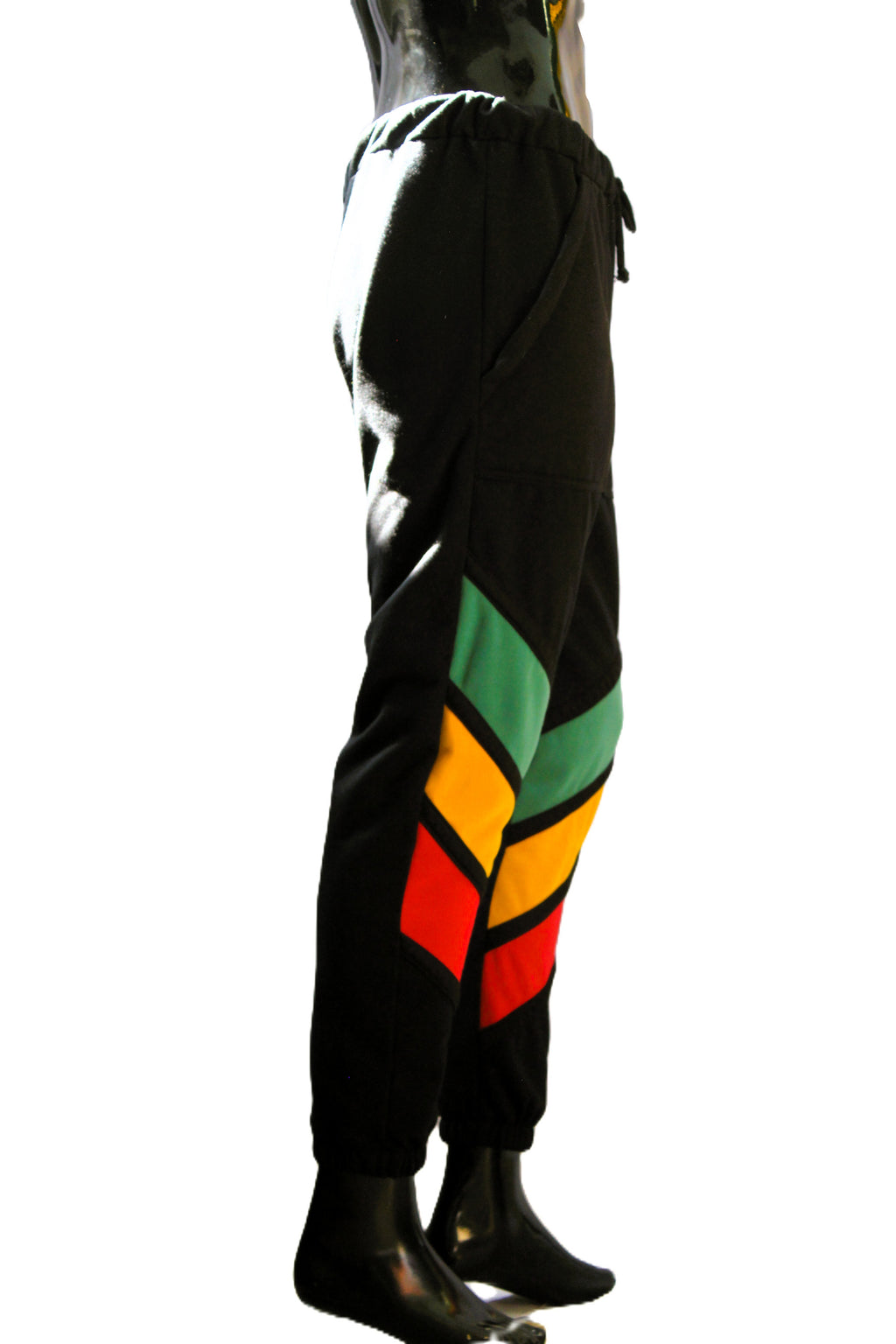 "Rasta Diagonal Chevron" Joggers