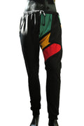 "Asymmetric Rasta Thigh-Block" Joggers