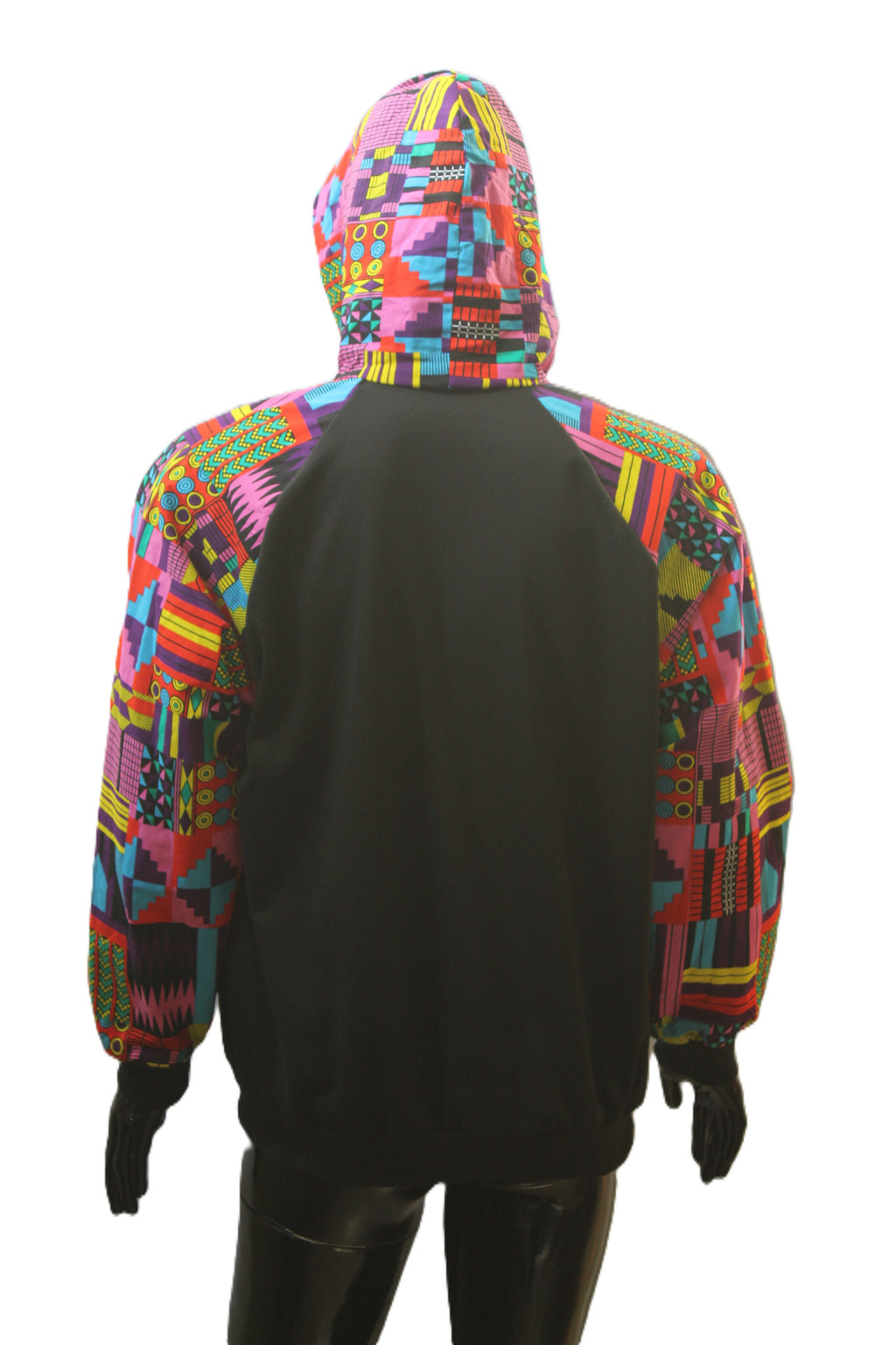 "Vibrant African Geometric Print" Pullover Hoodie