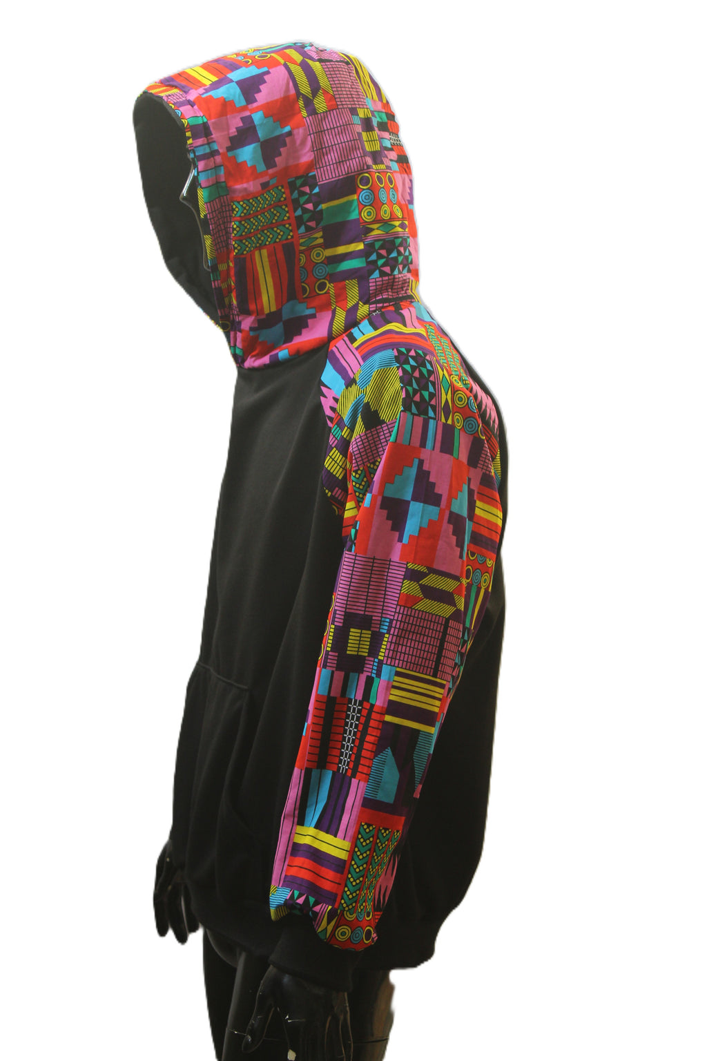 "Vibrant African Geometric Print" Pullover Hoodie
