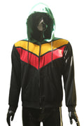 "Rasta Chevron" Zip-Up Hoodie