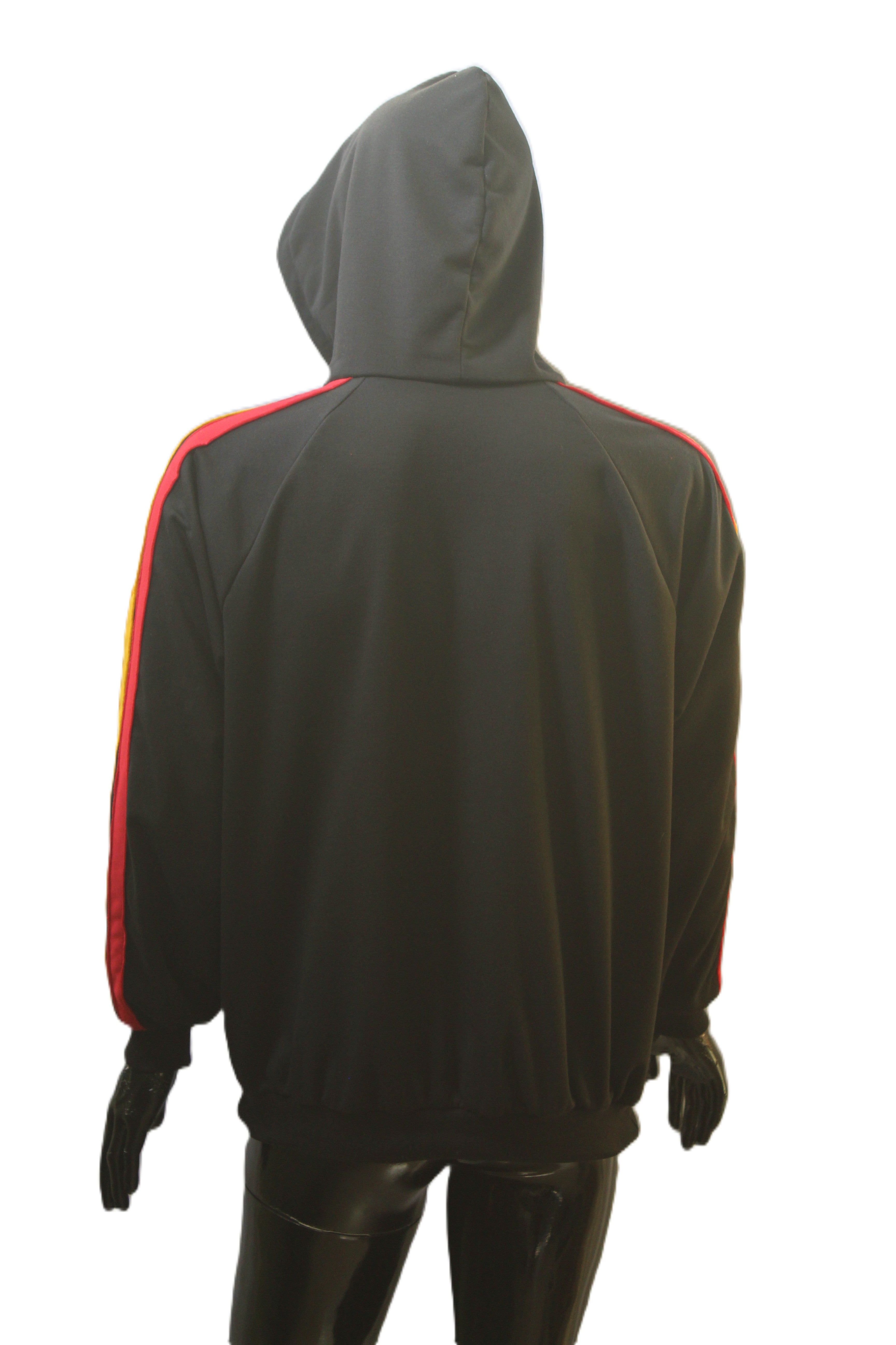 "Rasta Striped Sleeve" Pullover Hoodie